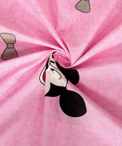 Kids Cute Queen Fitted Bedsheet With 2 Pillow Covers