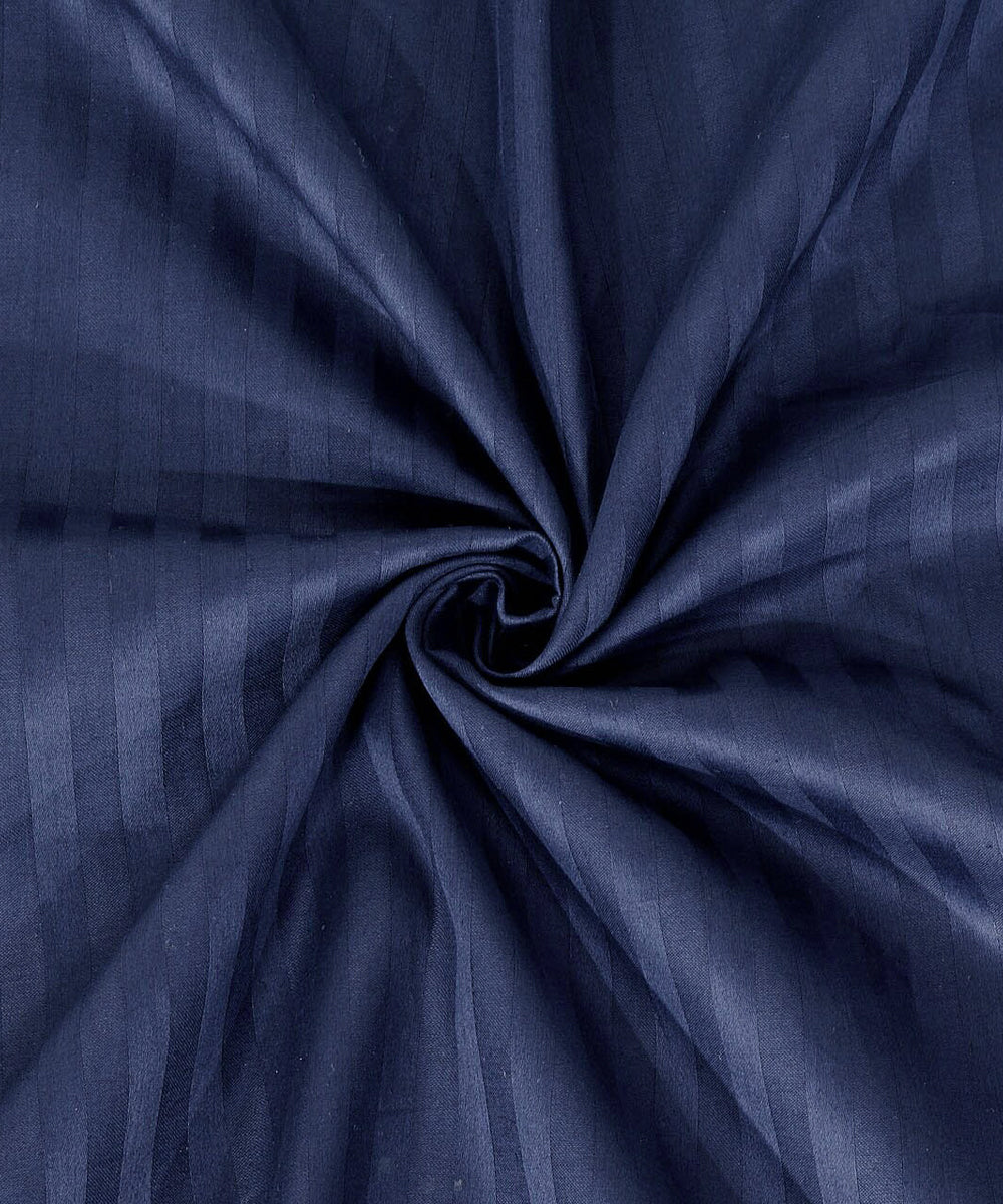 Blue Single Fitted Bedsheet With 1 Pillow Cover