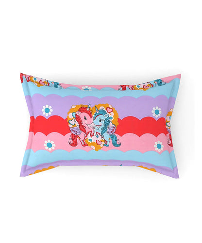 Cute Kids Single Bedsheet With 1 Pillow Cover