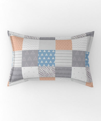 Abstract Single Bedsheet With 1 Pillow Cover