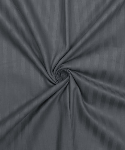Grey Queen Fitted Bedsheet With 2 Pillow Covers