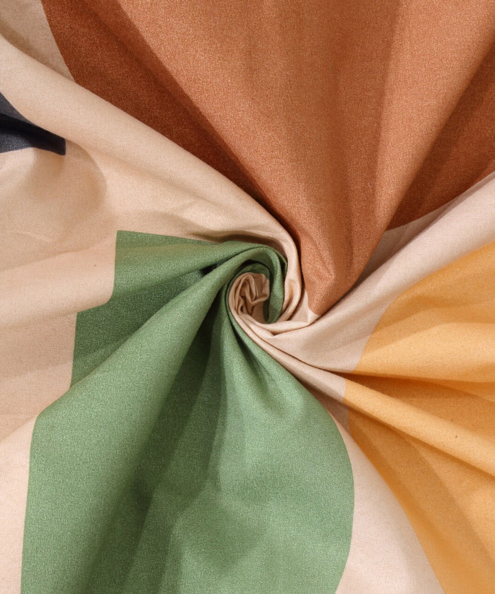 Multi Color Single Bedsheet With 1 Pillow Cover