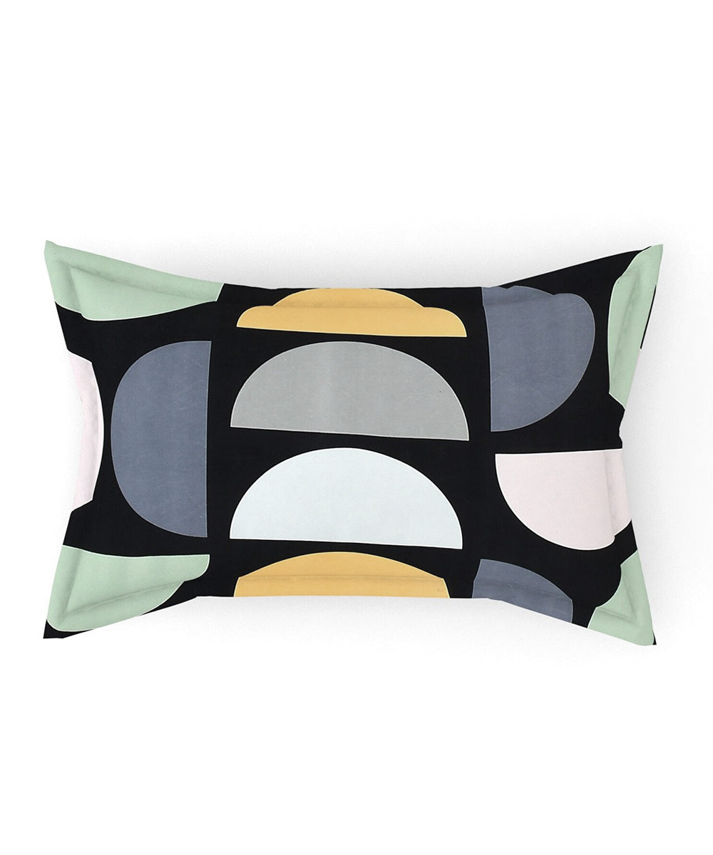 Geometrical Single Fitted Bedsheet With 1 Pillow Cover