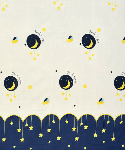Space Kids Single Fitted Bedsheet With 1 Pillow Cover