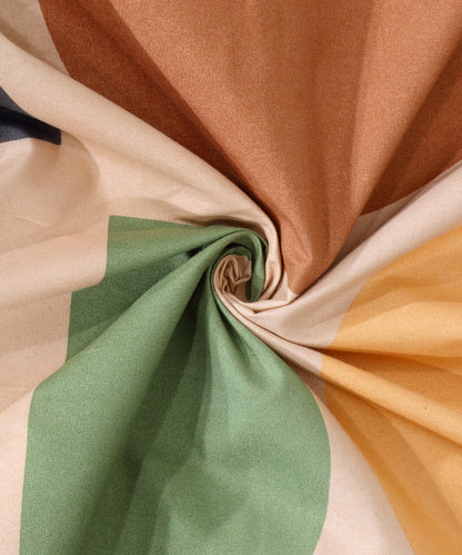 Multi Color Single Fitted Bedsheet With 1 Pillow Cover