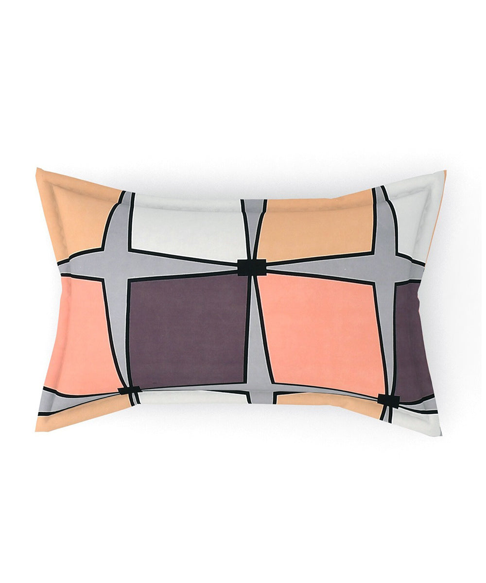 Multi Color Single Fitted Bedsheet With 1 Pillow Cover