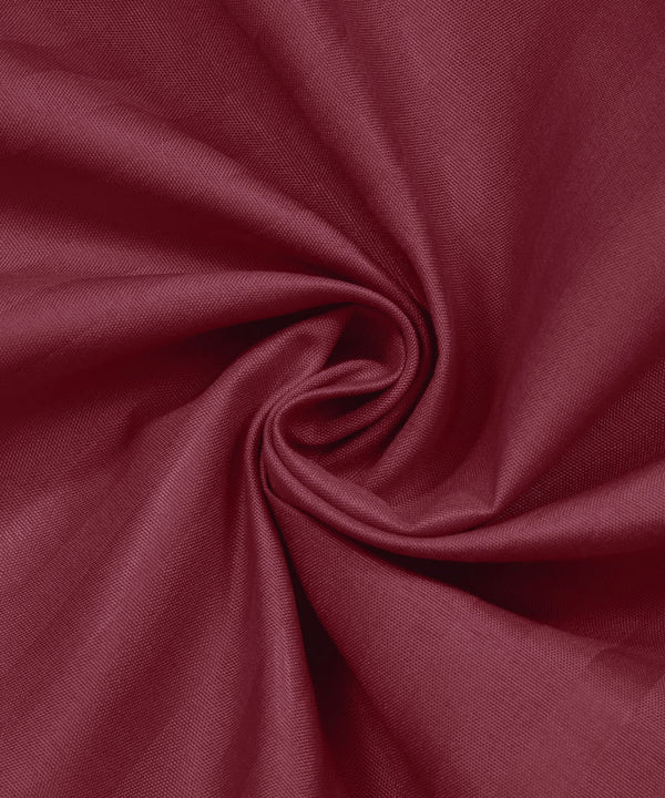 Maroon Satin Stripe Bedsheet with Pillow Cover