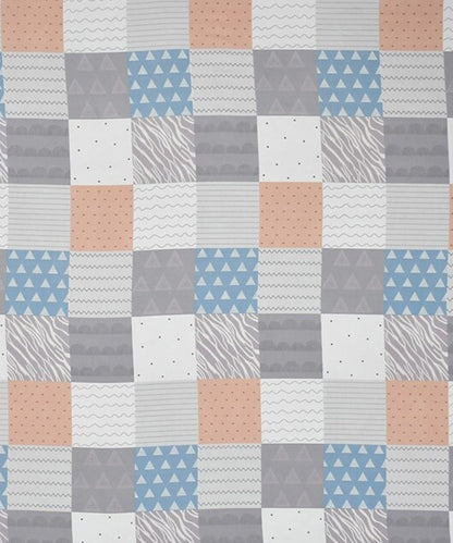 Abstract Single Fitted Bedsheet With 1 Pillow Cover