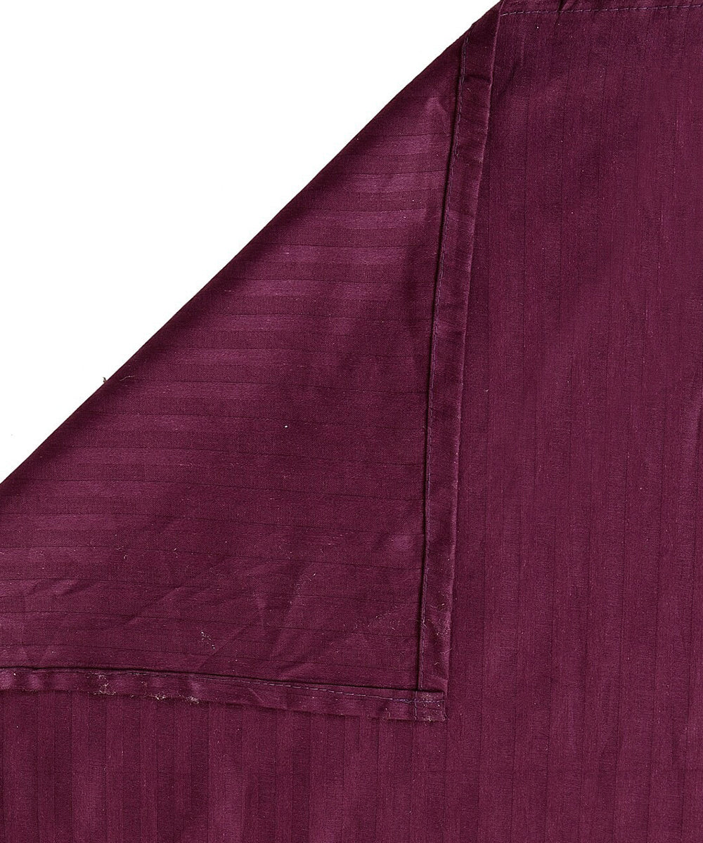Wine Single Fitted Bedsheet With 1 Pillow Cover