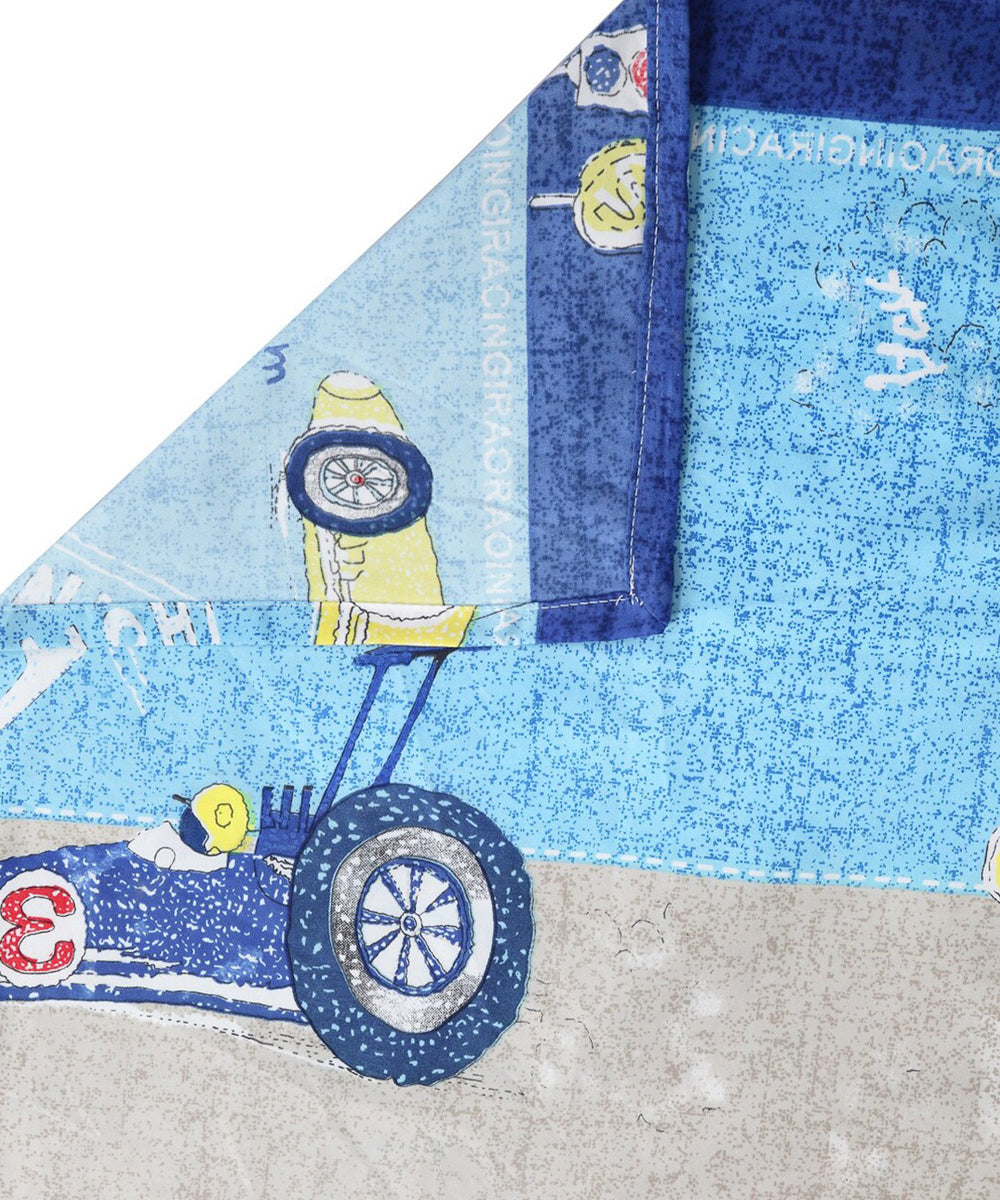Turbo Racer Dreams Kids Single Bedsheet With 1 Pillow Cover