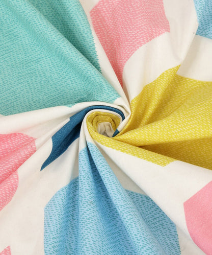 Hexa Geometric Single Fitted Bedsheet With 1 Pillow Cover
