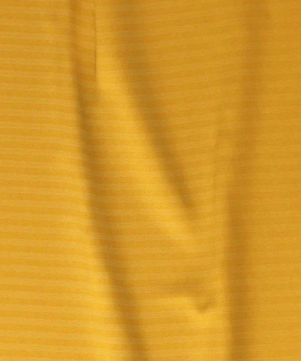 Yellow Satin Stripe Bedsheet with Pillow Cover