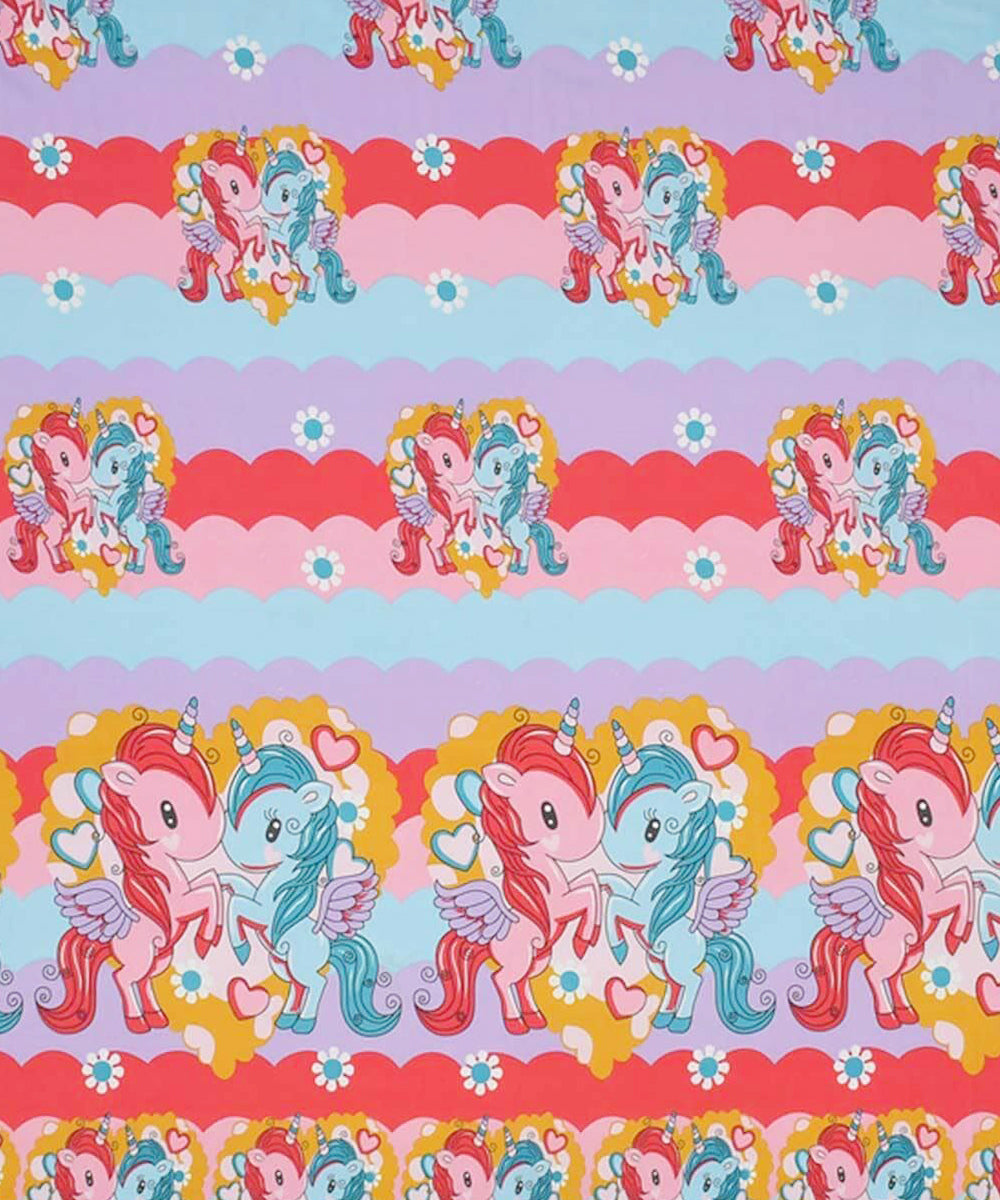 Cute Kids Single Bedsheet With 1 Pillow Cover