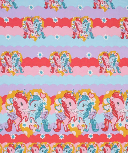 Cute Kids Single Bedsheet With 1 Pillow Cover