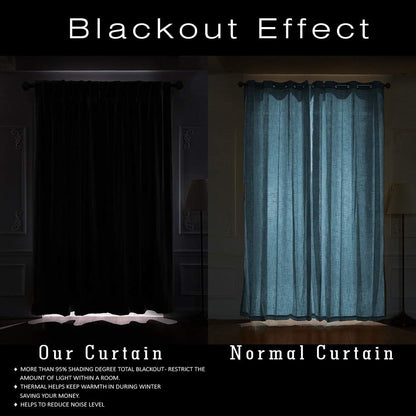 Blackout Curtain (White) Pack of 2 piece