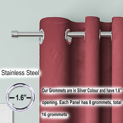 Blackout Curtain ( Maroon ) Pack of 2 Piece