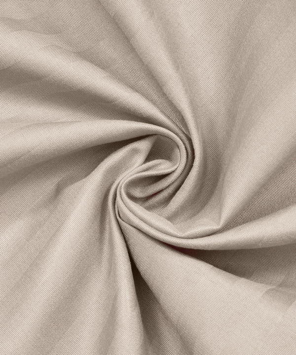 Beige Satin Stripe Bedsheet with Pillow Cover