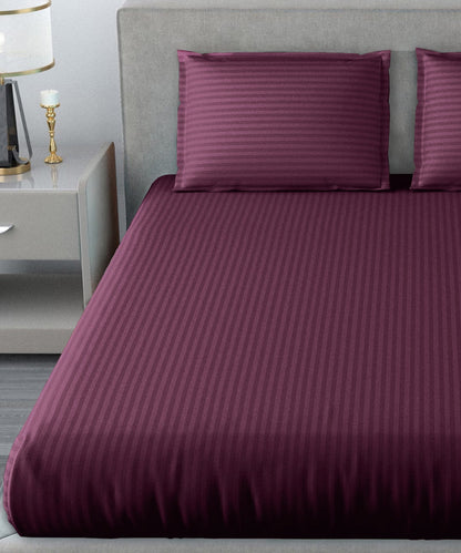 Wine Comforter Set with Bedsheet & Pillow Covers