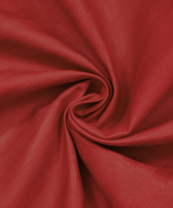 Red Satin Stripe Bedsheet with Pillow Cover