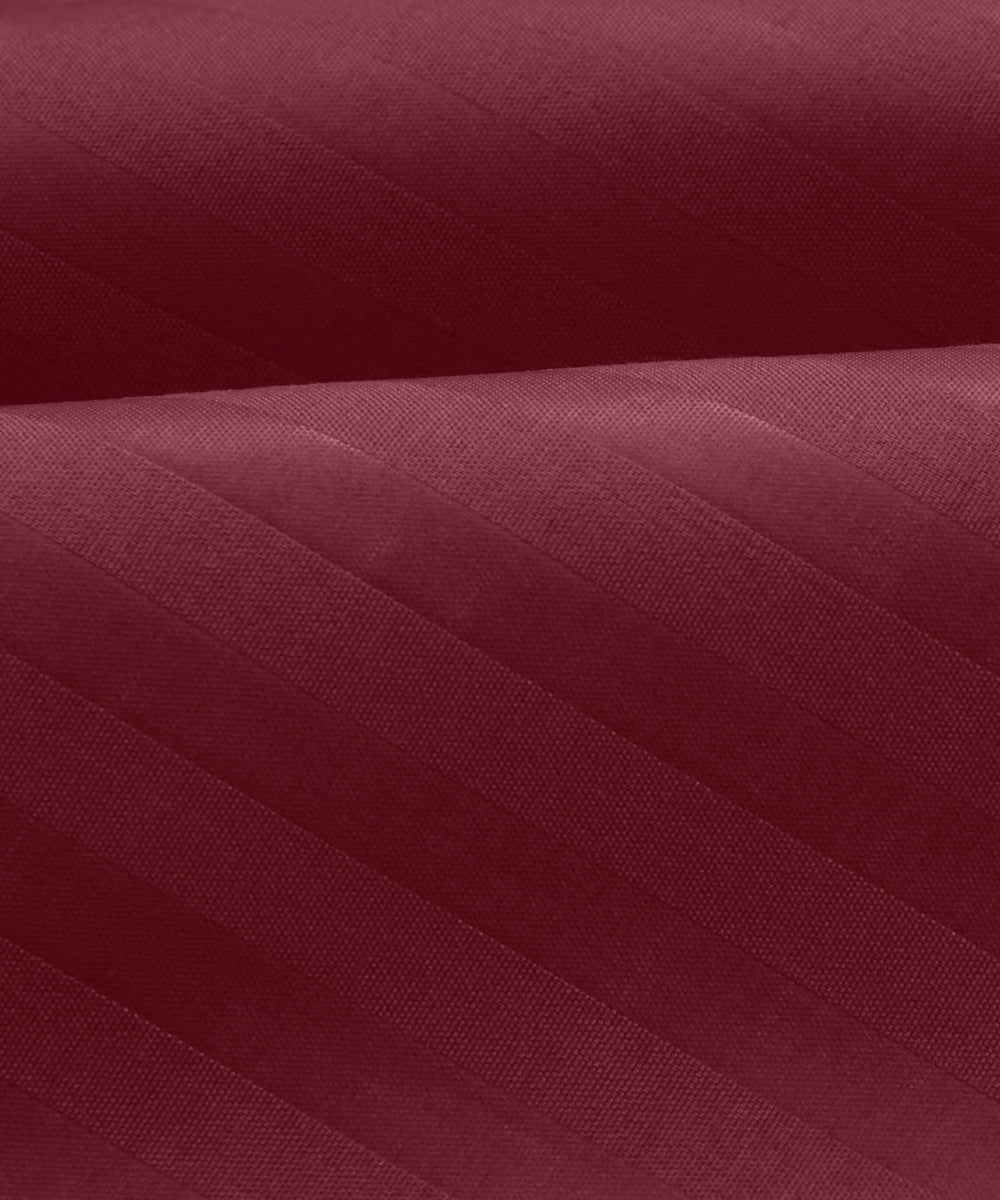 Maroon King fitted Bedsheet With 2 Pillow Covers
