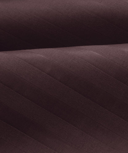 Brown Queen Fitted Bedsheet With 2 Pillow Covers