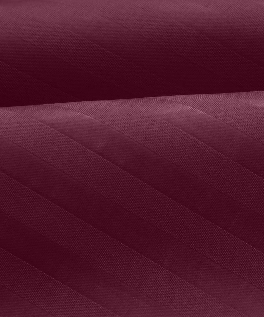 Maroon Fitted Bedsheet With Pillow Cover