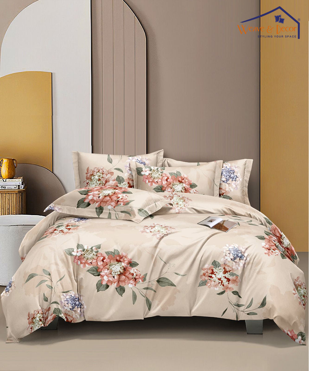 Blossom Dew Dreams King Size Bedsheet With 2 Pillow Covers