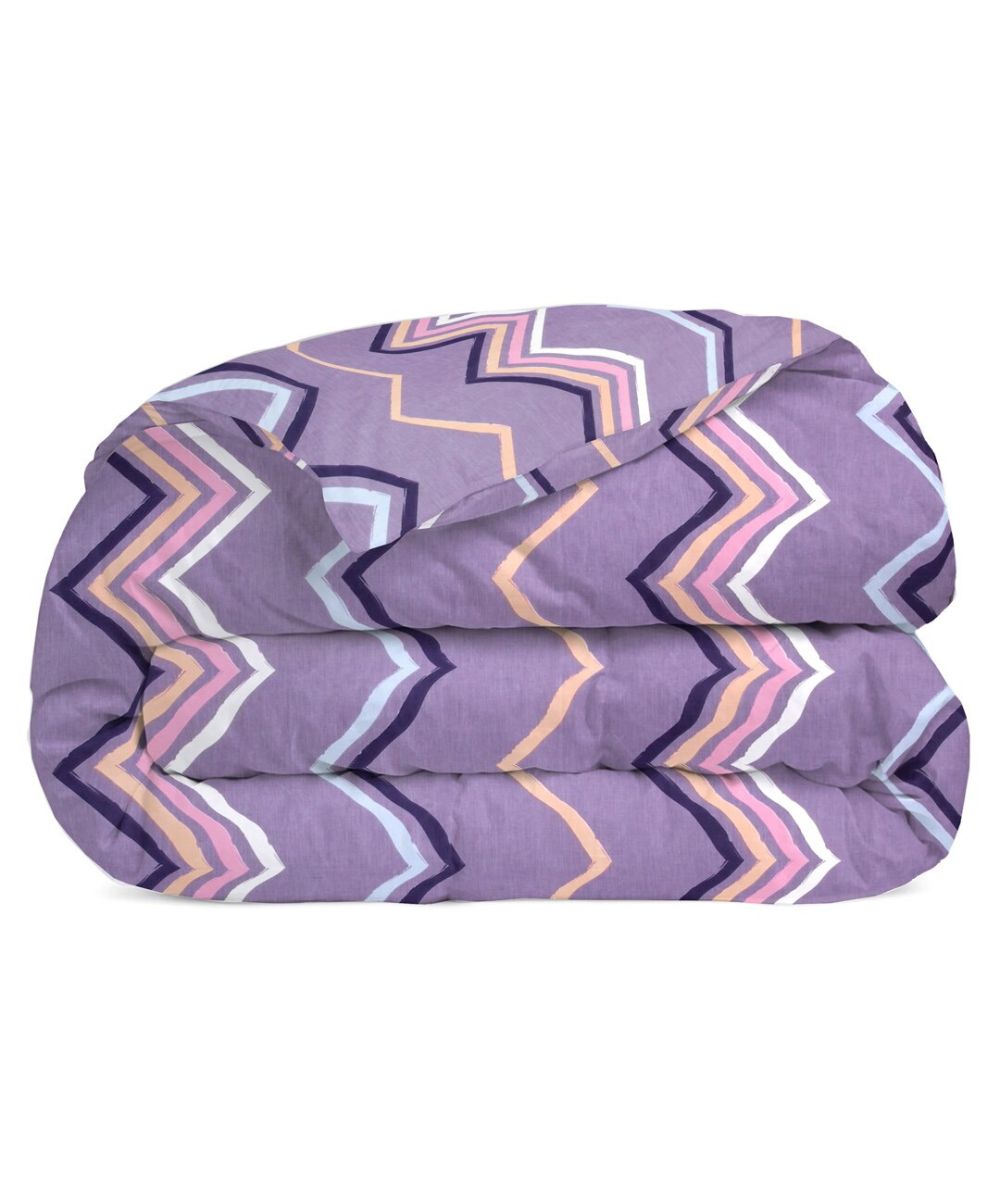 Purple Zigzag 350GSM All Weather Comforter