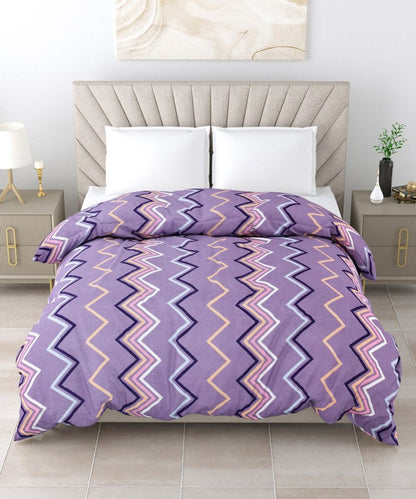 Purple Zigzag 350GSM All Weather Comforter