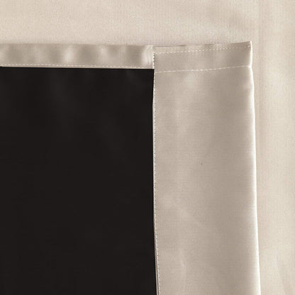 Blackout Curtain (Width- 4.5 Feet- Dark beige ) Pack of 2 Piece