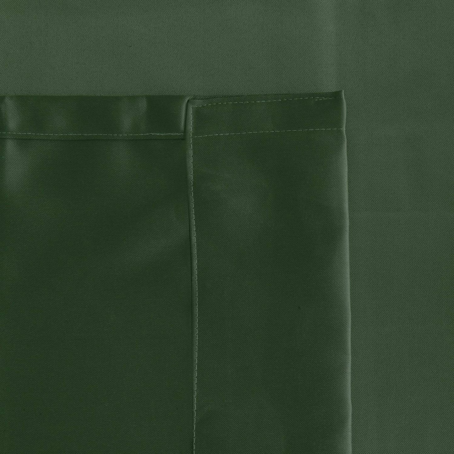 Blackout Curtain (Width- 4 Feet- Dark Green) Pack of 2 Piece