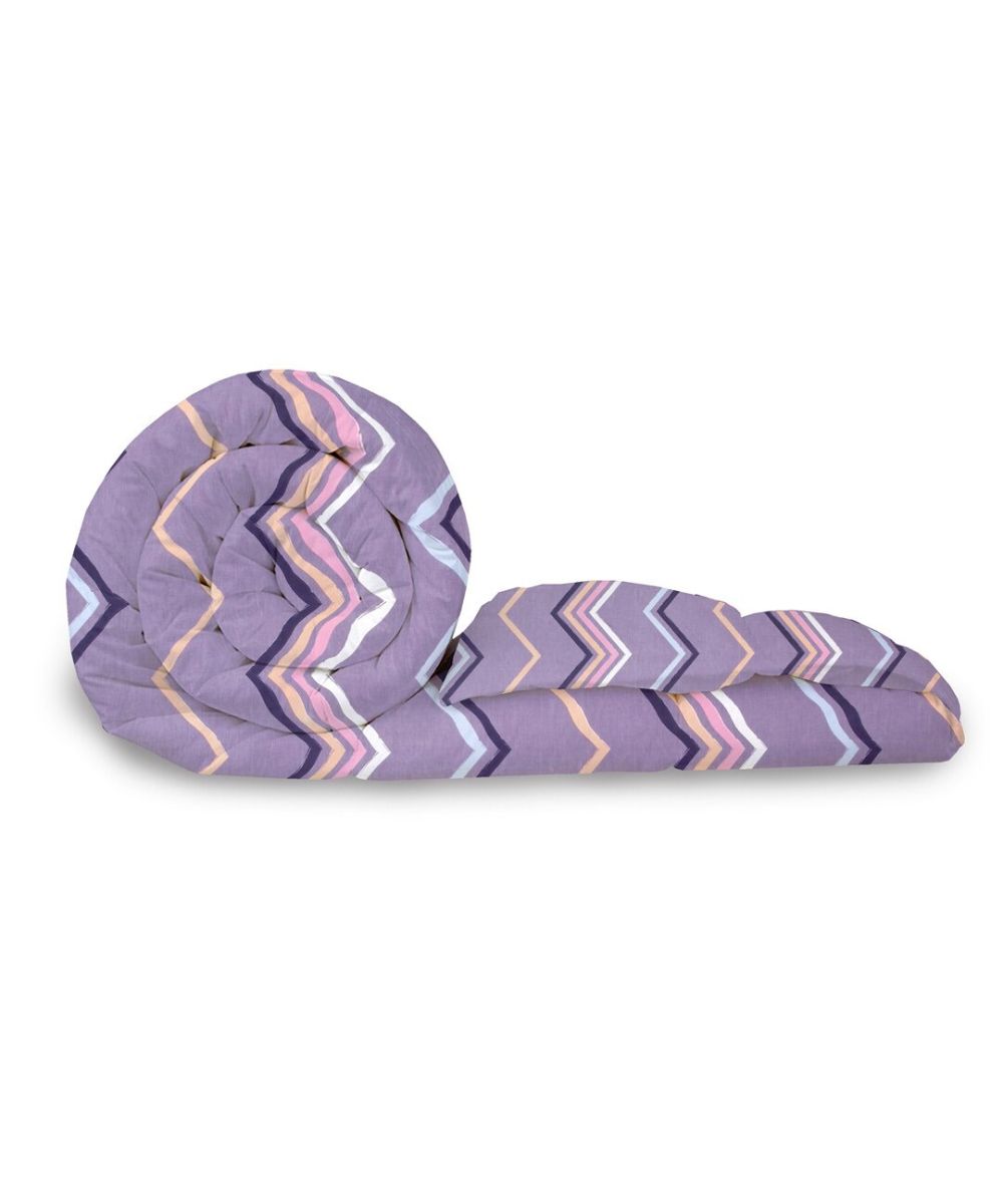 Purple Zigzag 350GSM All Weather Comforter