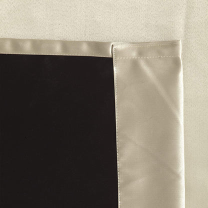 Blackout Curtain (Width - 4.5 Feet- Light beige ) Pack of 2 Piece