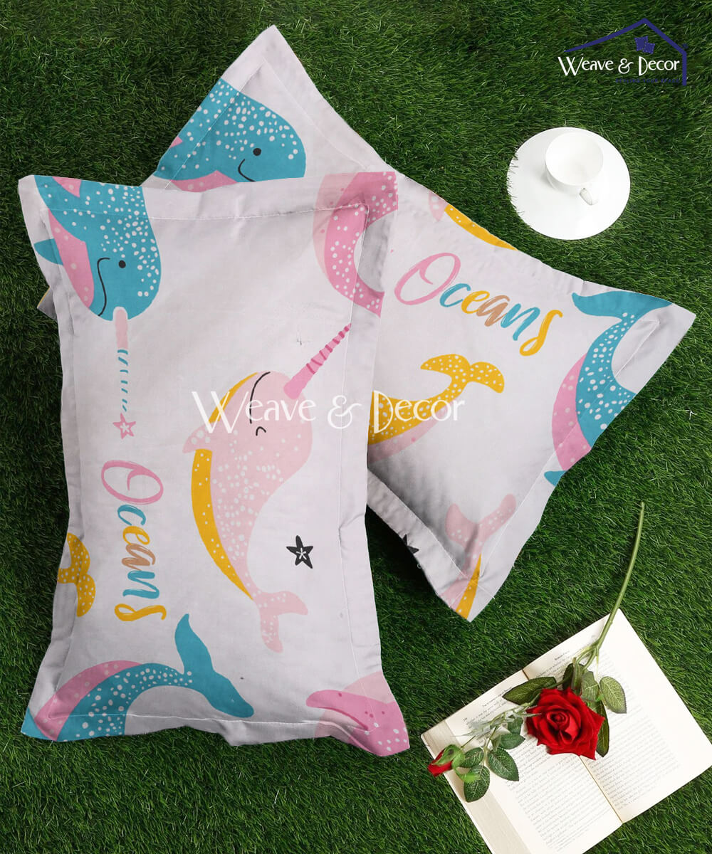 Dolphins Kids Pillow Cover Set of 2