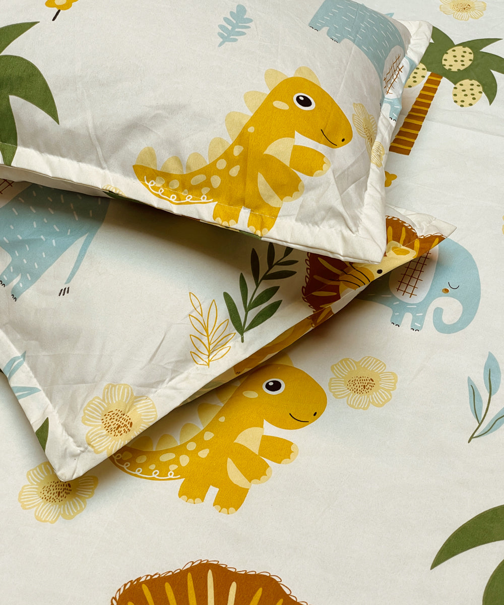 Wild Adventures Single Fitted Bedsheet With 1 Pillow Cover