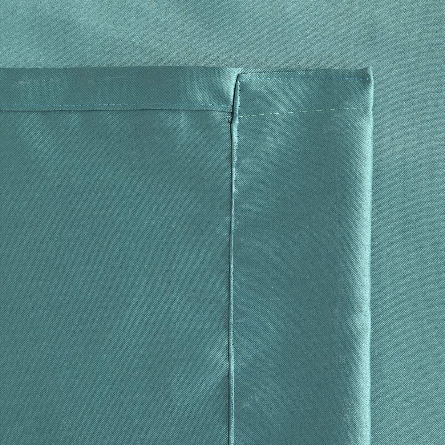 Blackout Curtain (Width- 4 Feet- Aqua ) Pack of 2 Piece
