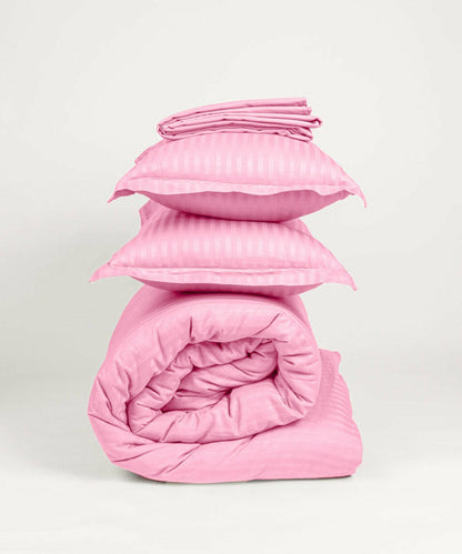 Light Pink Comforter Set with Bedsheet & Pillow Covers