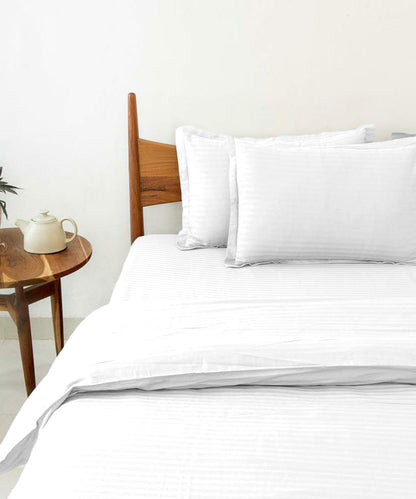 White Comforter Set with Bedsheet & Pillow Covers