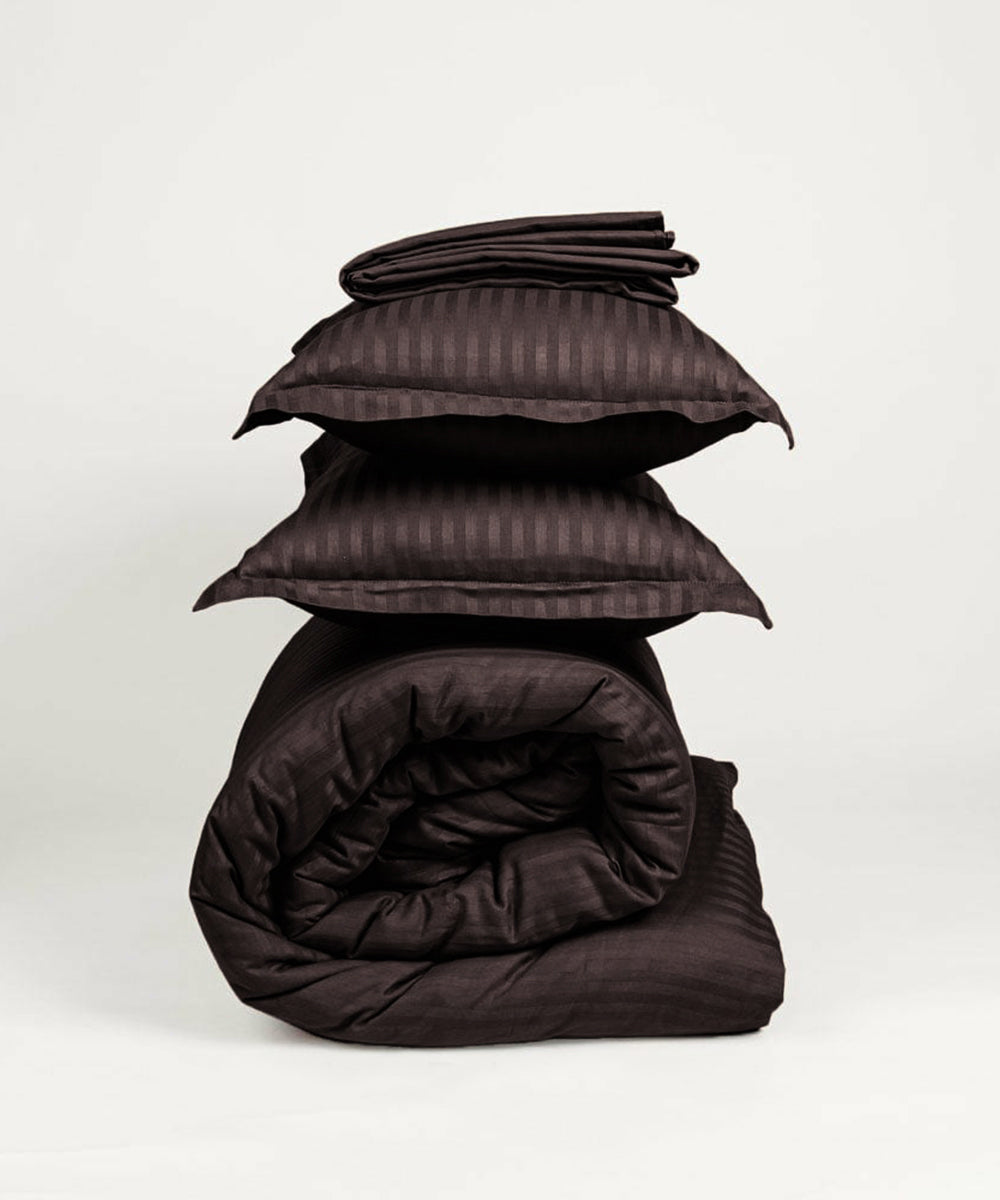 Brown Comforter Set with Bedsheet & Pillow Covers