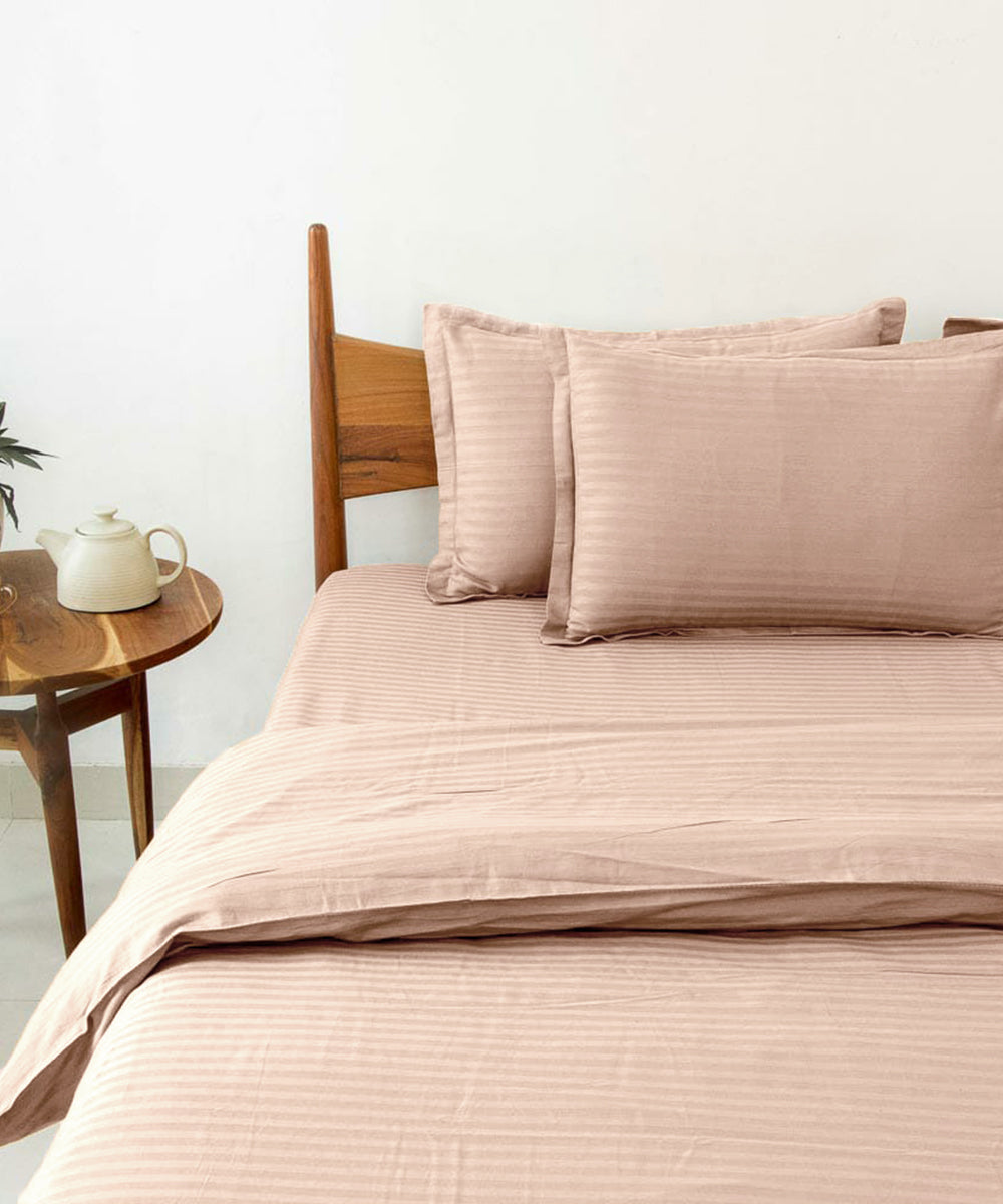 Cream Comforter Set with Bedsheet & Pillow Covers