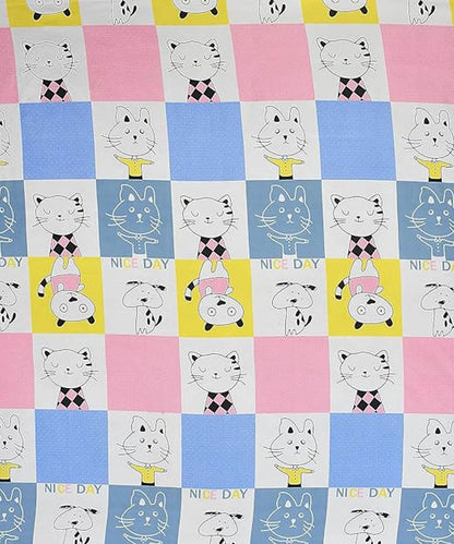 Furry Playmates King Fitted Bedsheet With 2 Pillow Covers