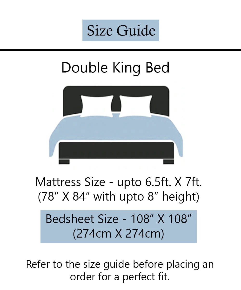 Animal Theme Kids King Size Bedsheet With 2 Pillow Covers