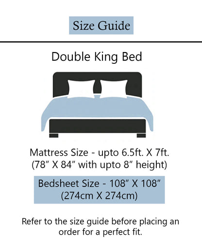 Rainbow Kids King Size Bedsheet  with 2 Pillow Covers
