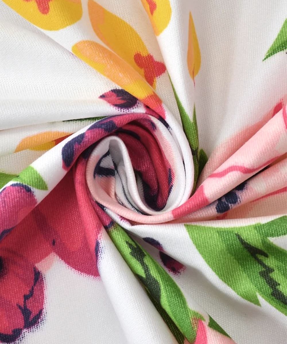 Multi colour Floral King Size Bedsheet With 2 Pillow Covers