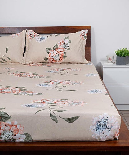 Blossom Dew Dreams King Fitted Bedsheet With 2 Pillow Covers