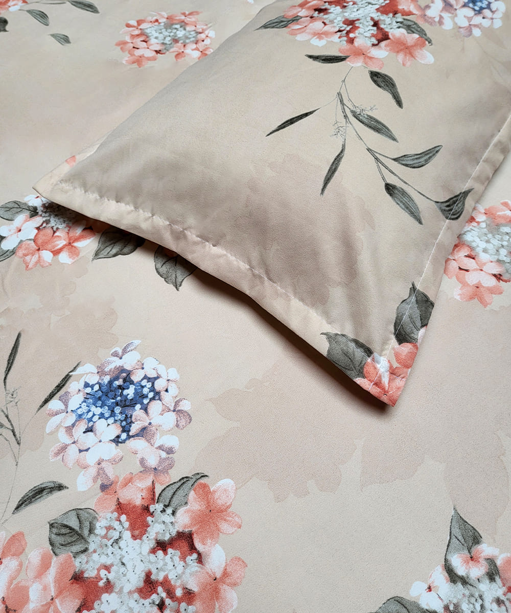 Blossom Dew Dreams Single Fitted Bedsheet With 1 Pillow Cover