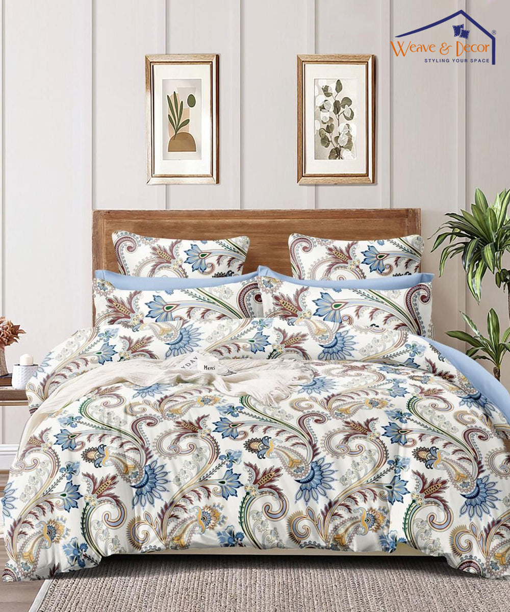 Cream Blossom 350GSM Single Bed Comforter