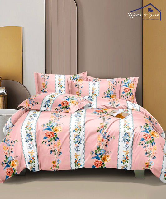 Wild Adventures Queen Fitted Bedsheet With 2 Pillow Covers