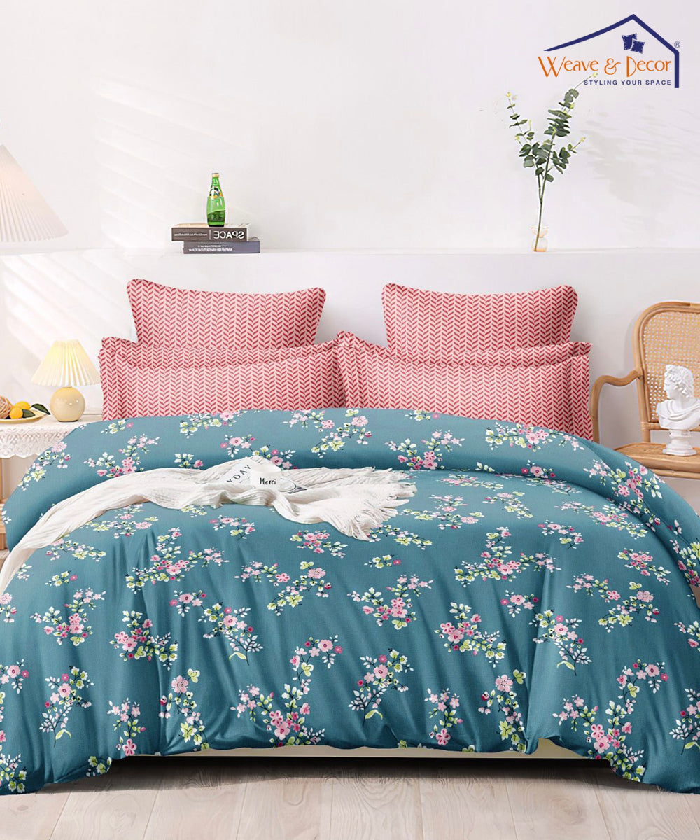 Wild Adventures King Size Bedsheet With 2 Pillow Cover