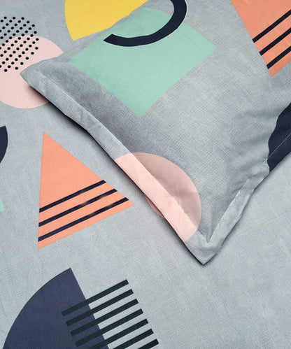 Retro Vibe Single Bedsheet With 1 Pillow Cover